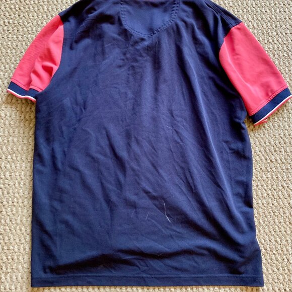 Izod Womens Performance Button-Up Polo Shirt Short Sleeve Collared Size L Blue - Picture 5 of 5